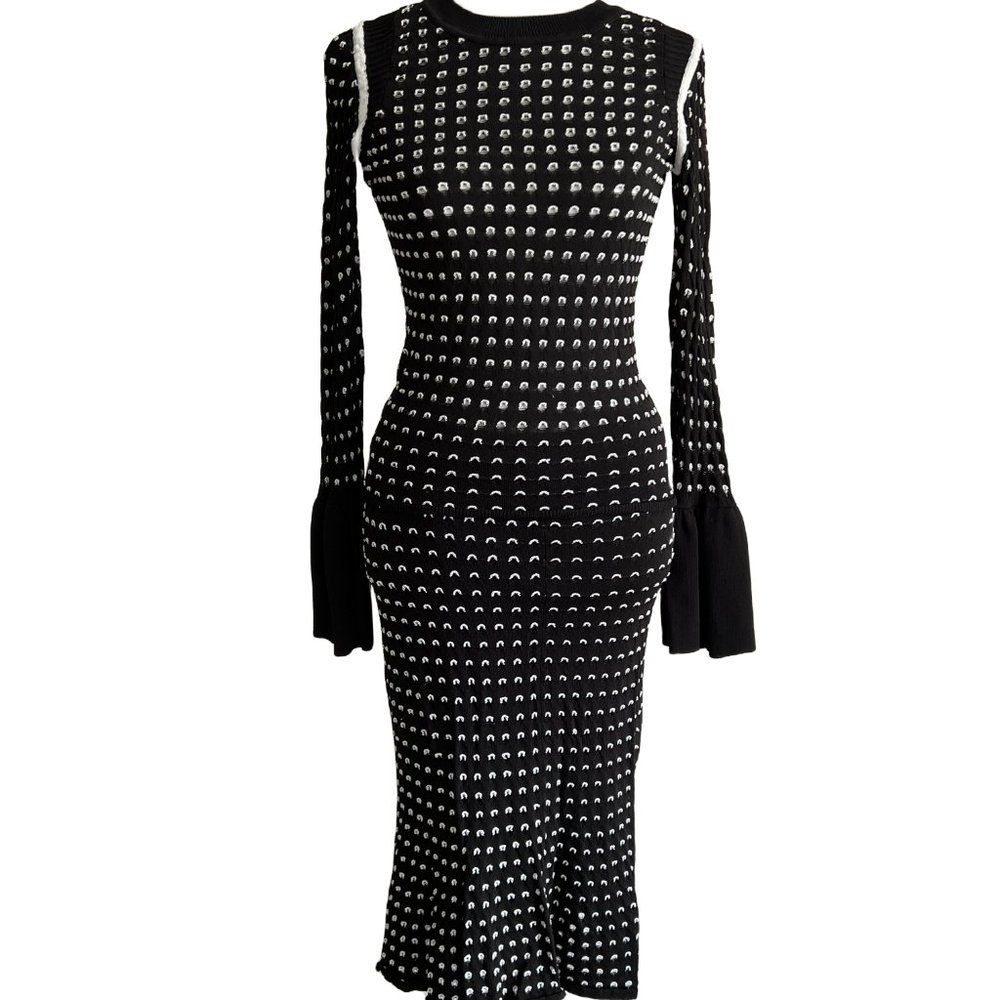 Rachel Roy Woman Summer Sweater Bell Sleeves Top & Skirt set🤩🤩🤩🤩🤩